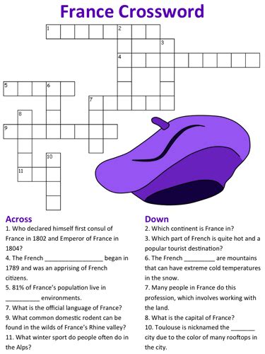southern france crossword.